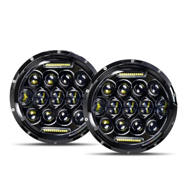 7" ROUND LED HEADLIGHT REPLACEMENTS, 75W w/ DRL BOARDS main image